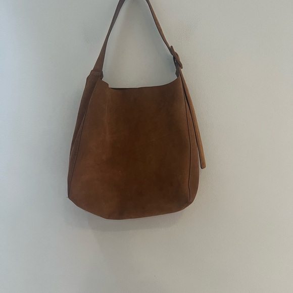 Mango Tan Suede Shoulder Bag - Picture 11 of 16
